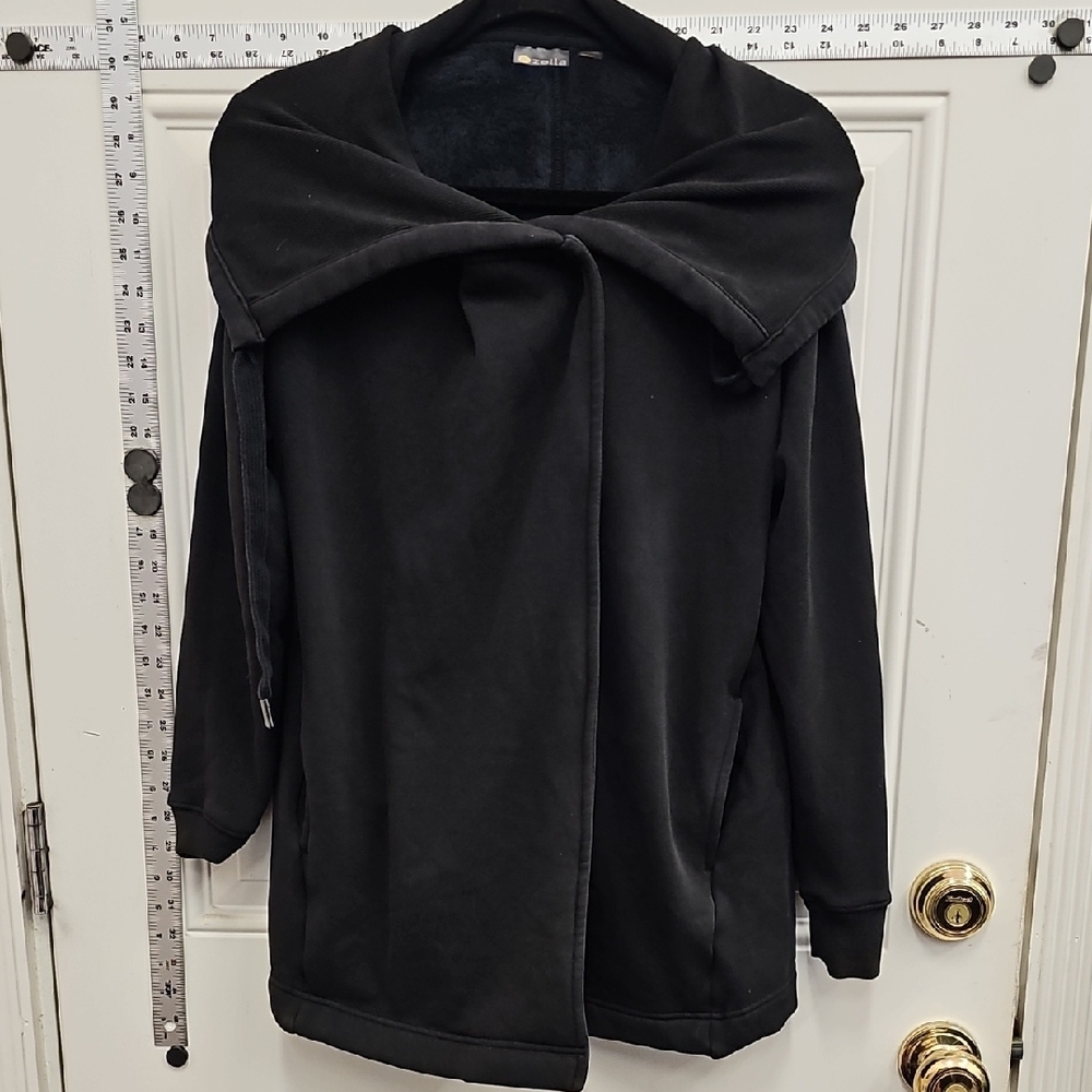 Zella, Black, Fleece, Jacket, Yoga, Workout, Cozy, Warm, Office, Casual, Classic
